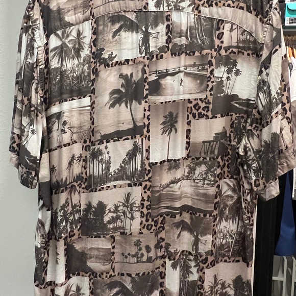 All Saints Jungle Print Relaxed Fit Shirt - Picture 2 of 5